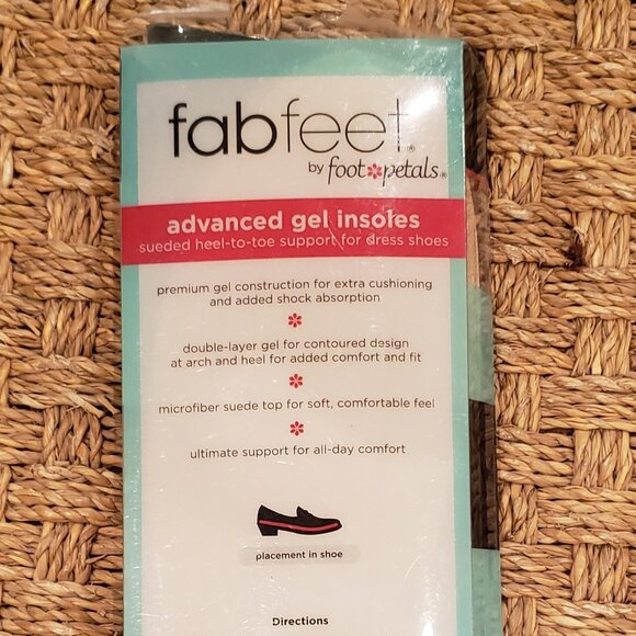 Fab Feet by Foot Petals 3/4  Insole Cushions and a Pair of Advanced Gel Insoles - Picture 5 of 9